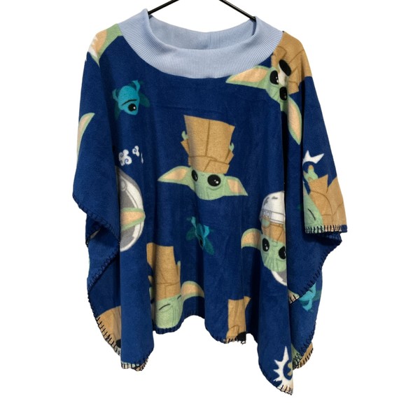 Other The Mandalorian Baby Yoda Wearable Blanket Star Wars Blue Cozy